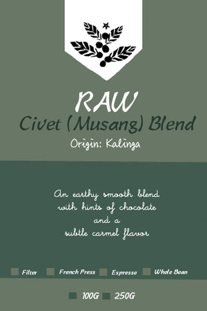 R A W  Civet | Musang distinct taste and aroma